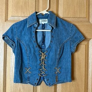 Crop Denim Top